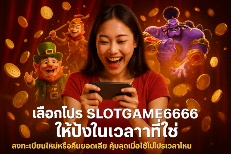 เลือกโปร SLOTGAME6666 ให้ปังในเวลาที่ใช่